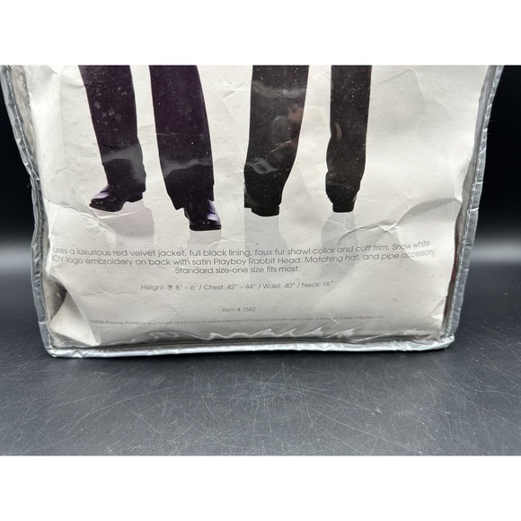 Playboy Hef's Holiday Smoking Jacket ~ Costume, Vintage 2008 - Picture 4 of 8